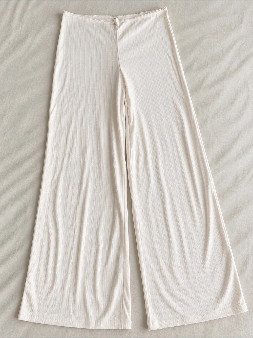 Wide Leg Pants in Cream